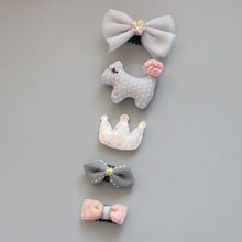 Load image into Gallery viewer, 5Pcs/Set Baby Hair clip Set Baby Headband Accessories Cross Kid Hair Clip Cartoon Girl Hair Clip Baby Barrettes Hair Accessories