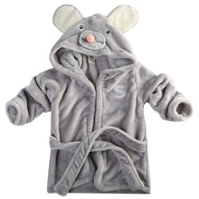 Load image into Gallery viewer, 2019 Winter Warm Baby  Hooded Sleepwear Cute Cartoon Mouse/Panda/Bunny Animal Design1-5Y Infant Towel Coral Fleece Blanket Robes