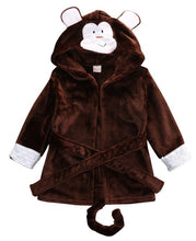 Load image into Gallery viewer, 2019 Winter Warm Baby  Hooded Sleepwear Cute Cartoon Mouse/Panda/Bunny Animal Design1-5Y Infant Towel Coral Fleece Blanket Robes